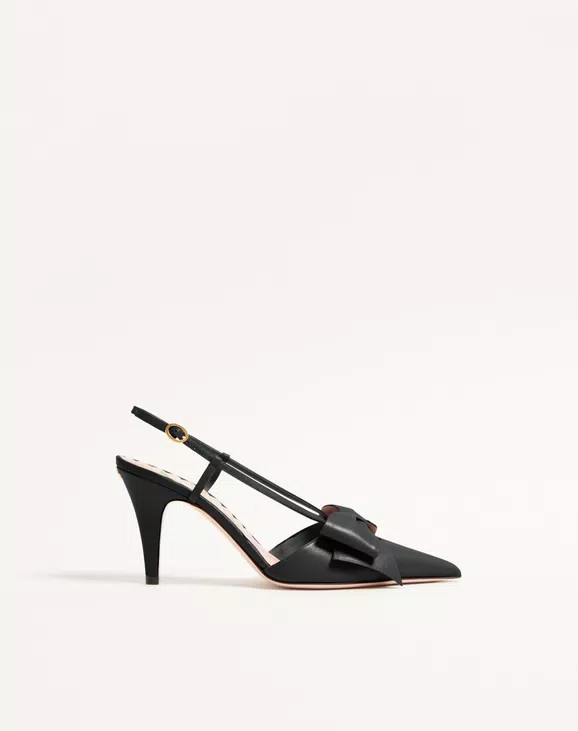 Valentino Bowow Slingback Pumps In Kidskin 85Mm - Image 1
